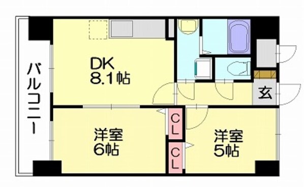 雑餉隈駅 徒歩29分 8階の物件間取画像